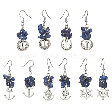 Alloy Dangle Earrings with 304 Stainless Steel Pins DJ4514